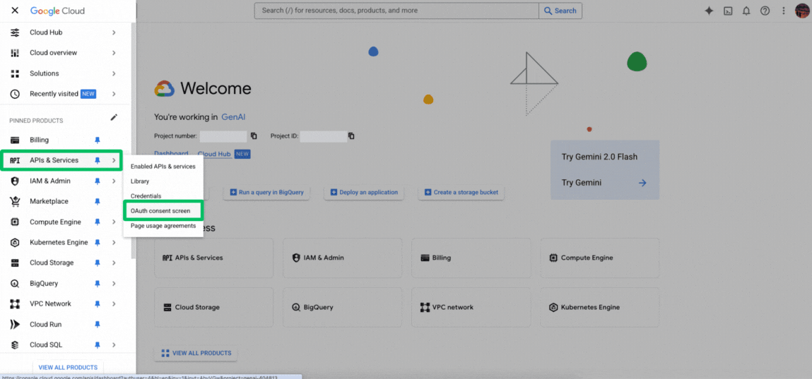 Configuring Google Drive OAuth credentials in GCP